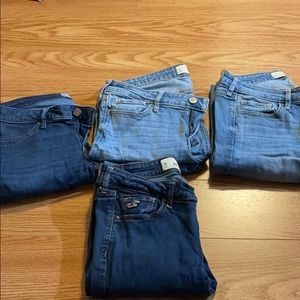 4 pairs of Hollister Jeans